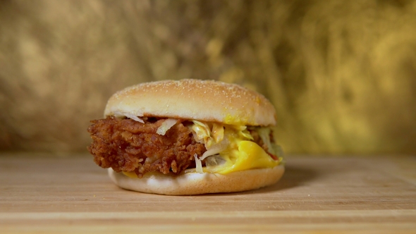 Appetizing Burger. Burger Cutlet