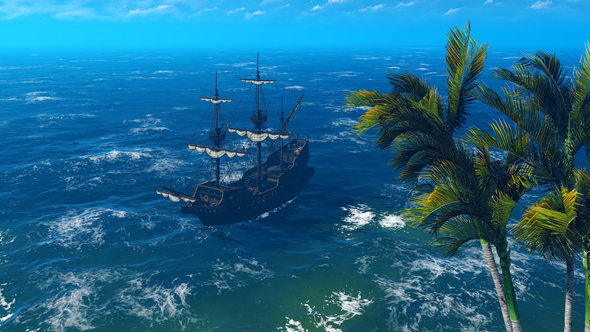 Sailboat Standing In The Bay alt