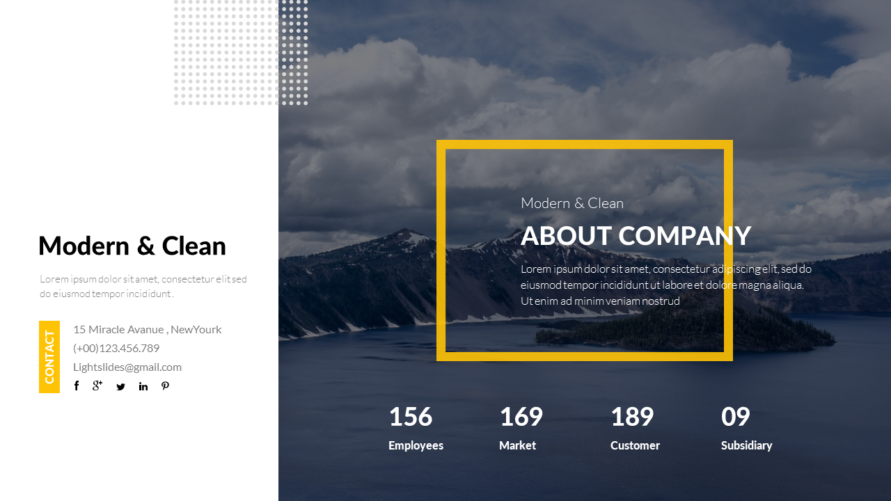 Modern & Clean Powerpoint Template 2018, Presentation Templates ...