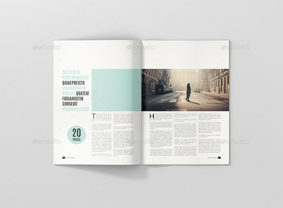 Minimal Magazine Template, Print Templates | GraphicRiver