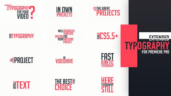 Extended Typography Mogrt