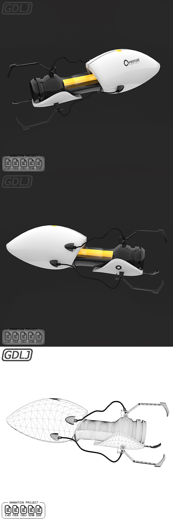 Gun Portal 3D - 3Docean 21967509