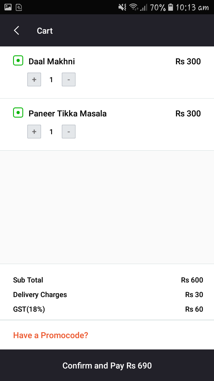 food delivery android app ui template with xml source code by
