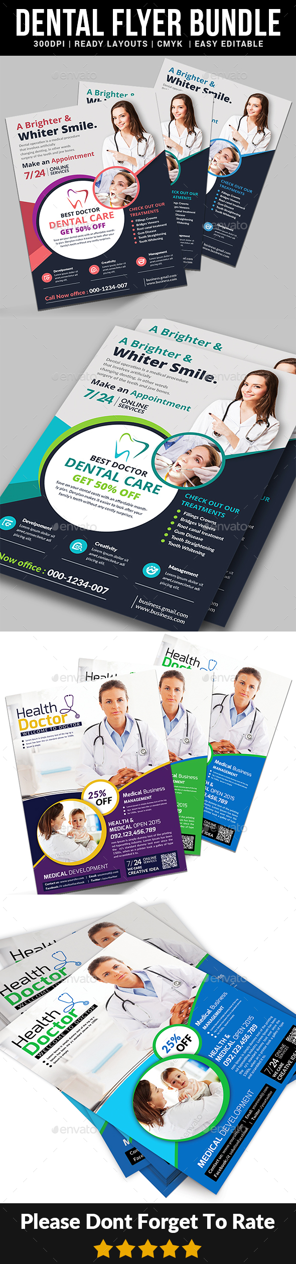 Dental Flyers Bundle - Corporate Flyers