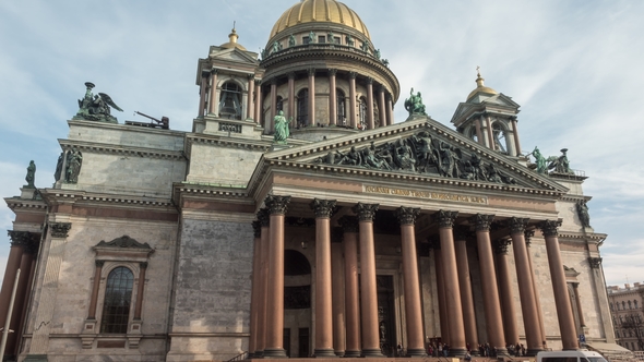 St. Isaac's Cathedral in St. Petersburg in Russia