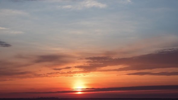 Sunset Beautiful Clouds By Michaellv Videohive