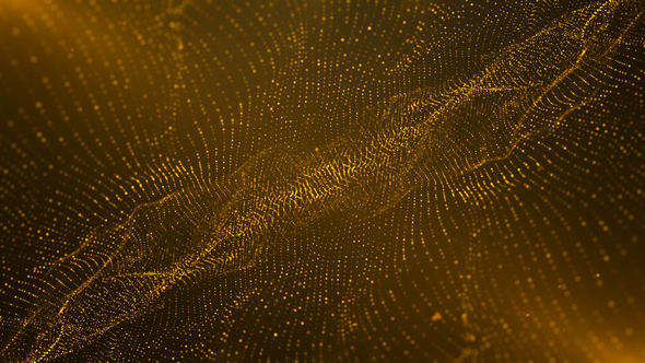 Gold Particle Background