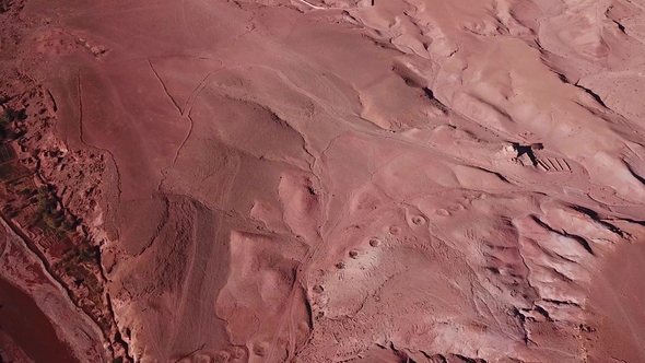 Aerial Landscape of Atlas Mountains in Morocco alt