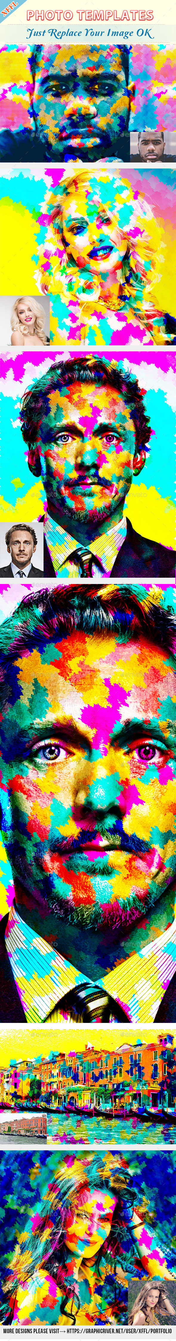 Colourful Paint Photo Template - Artistic Photo Templates