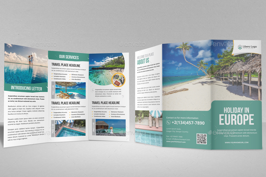 Holiday Travel Trifold Brochure Design v1 by Jbn-Comilla | GraphicRiver