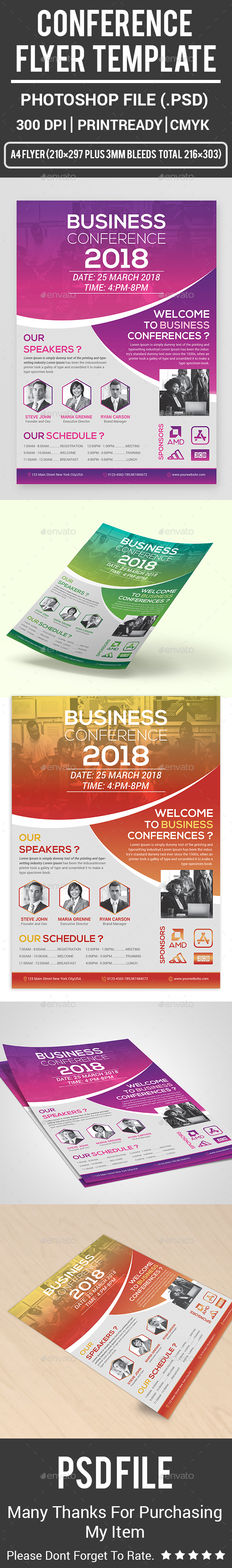 Conference Flyer Template - Corporate Flyers