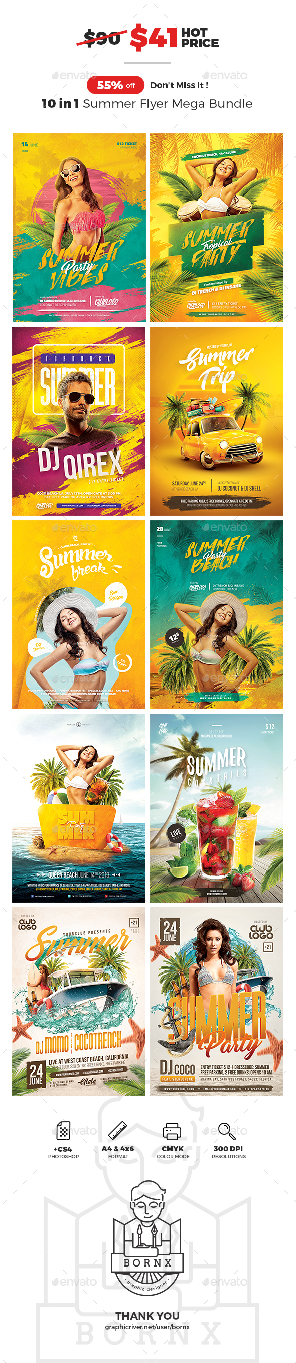 Summer Flyer Mega Bundle - Holidays Events