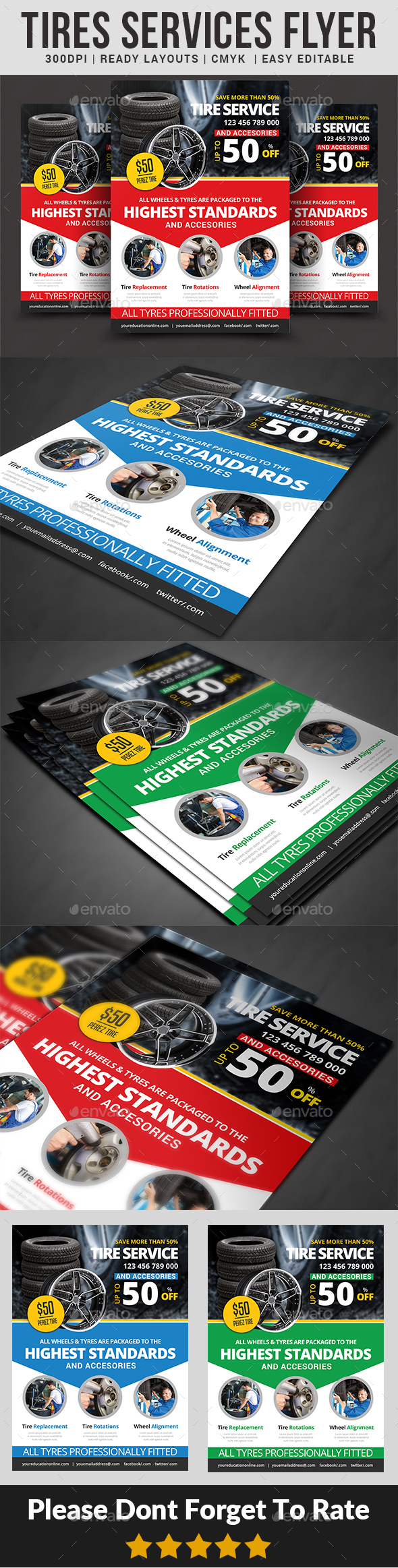 Tires Services Flyer - Commerce Flyers