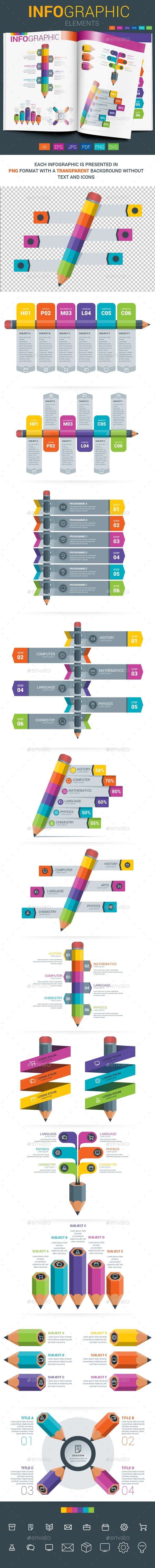 Infographic Elements - Education - Infographics