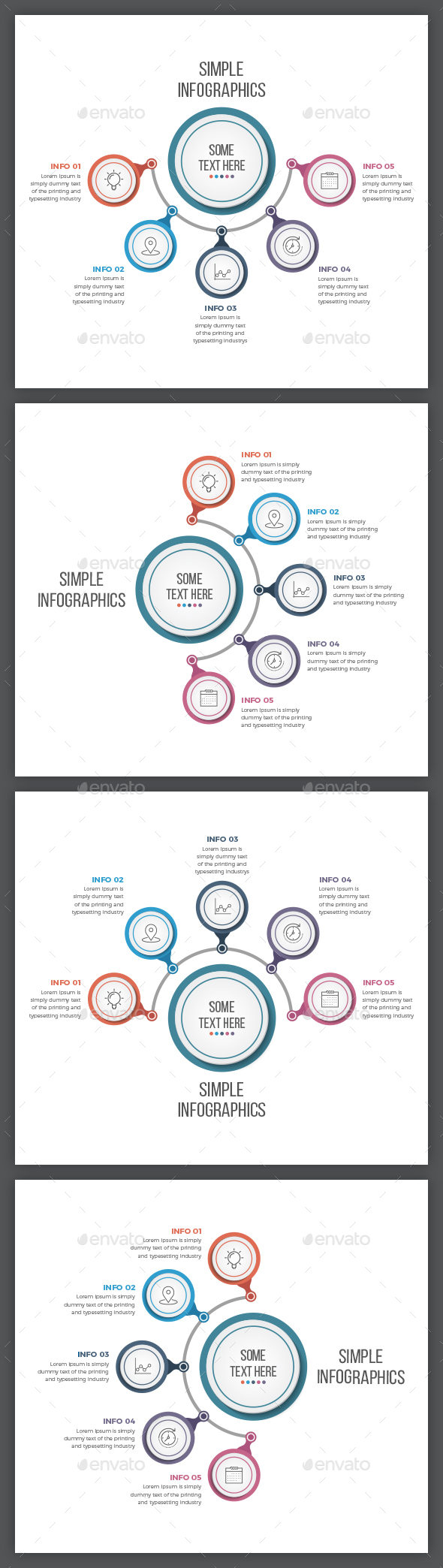 Simple Modern Circle Infographics - Infographics