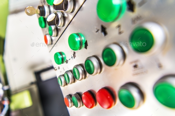 Industrial Machine Console - Stock Photo - Images