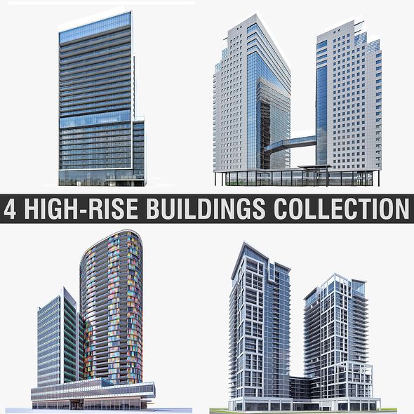 High-rise Buildings Collection - 3Docean 21976856