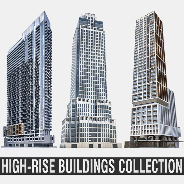 High-rise Buildings Collection - 3Docean 21977044
