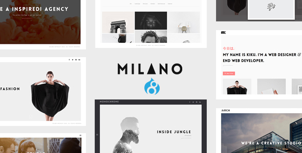 Milano | Creative Minimal Drupal 8.8 Theme
