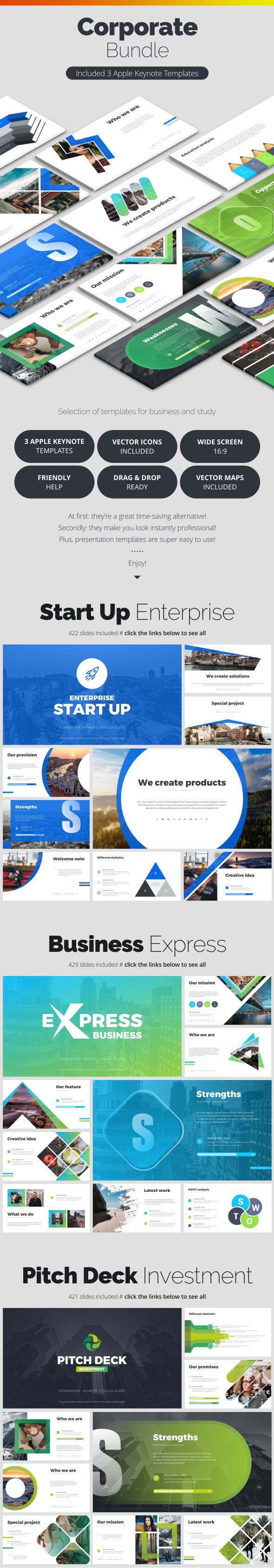 Corporate Bundle - Business Keynote Templates