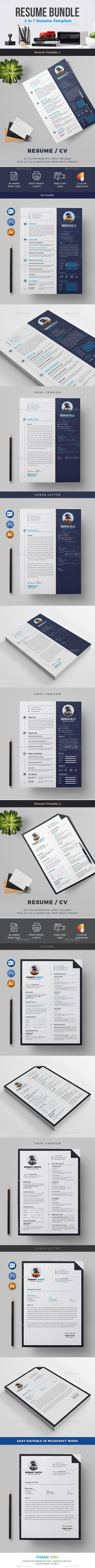 Resume Bundle 2 in 1 - Resumes Stationery