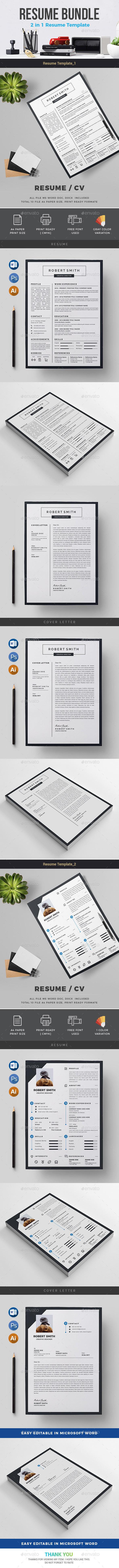 Resume Bundle 2 in 1 - Resumes Stationery