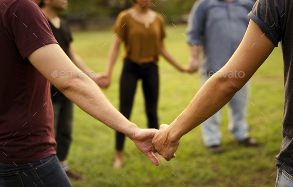 Group of people support unity arm around together Stock Photo by Rawpixel