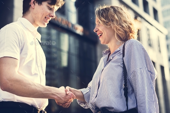People greeting by shaking hands Stock Photo by Rawpixel | PhotoDune