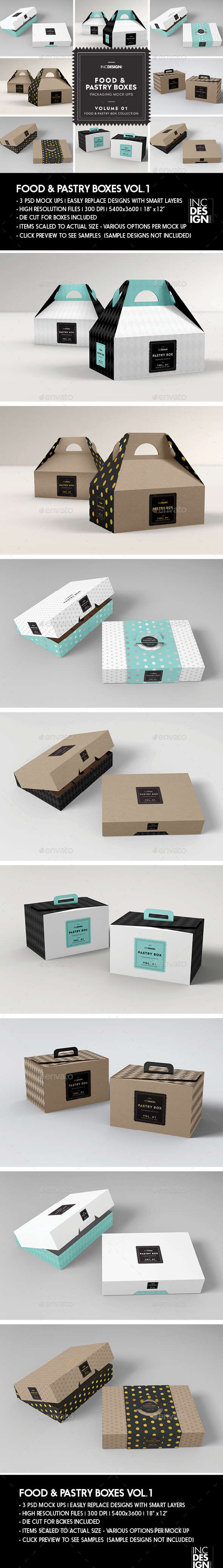 Fast Food Boxes Vol.1: Take Out Packaging MockUps, Graphic Templates -  Envato Elements