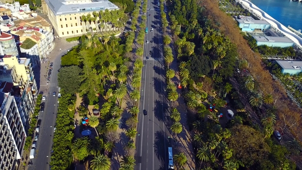 City Street From the Air.