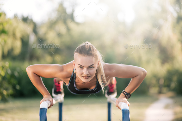 Outdoor Workout Exercise - Stock Photo - Images