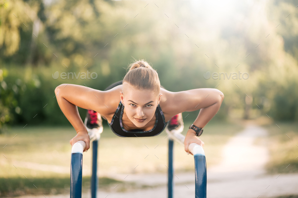Outdoor Workout Exercise - Stock Photo - Images