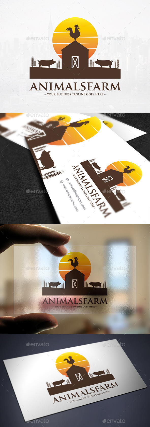 Farm Animals Logo Design - Animals Logo Templates