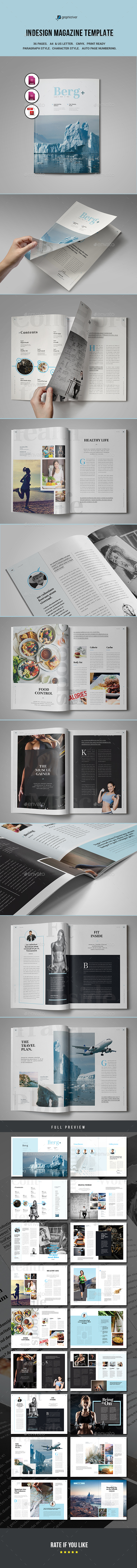 Indesign Magazine Template - Magazines Print Templates