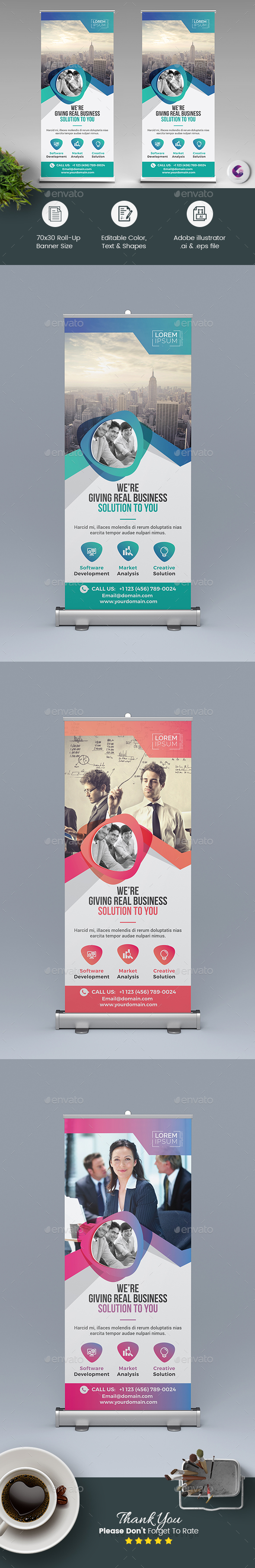 Roll-Up Banner - Signage Print Templates