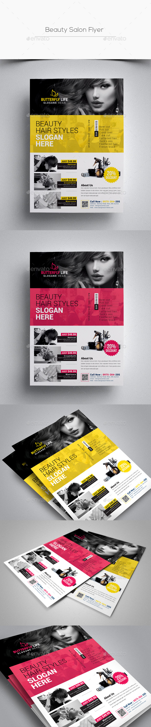Beauty Salon Flyer - Corporate Flyers