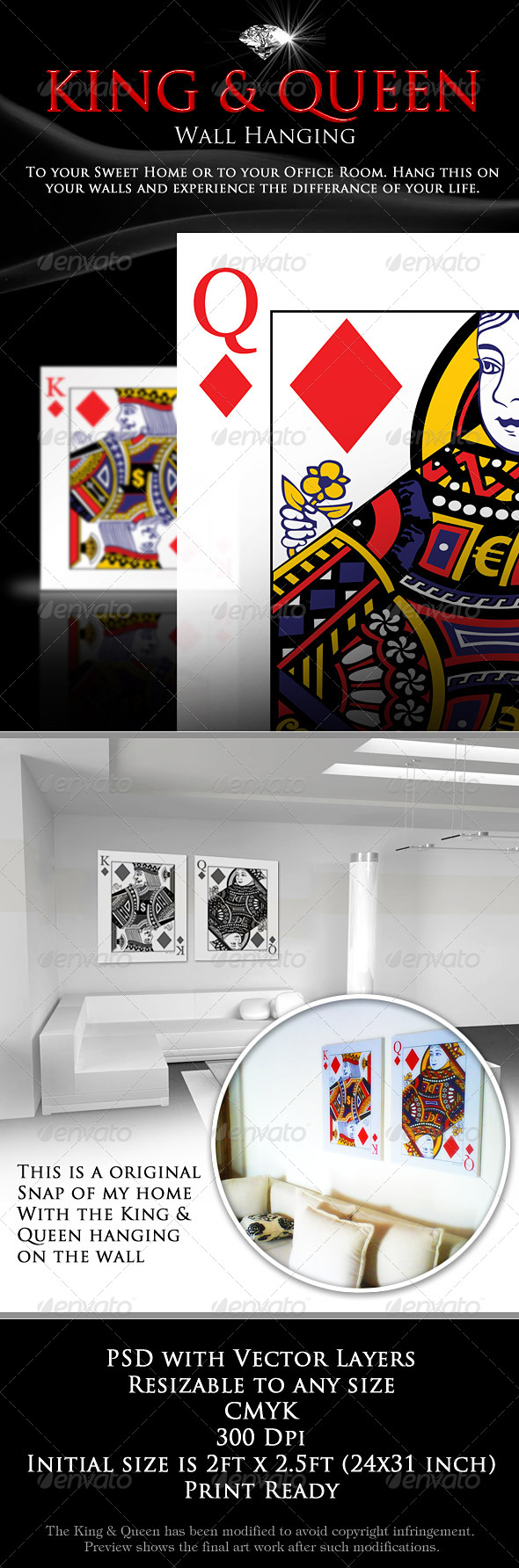 King & Queen - Miscellaneous Print Templates