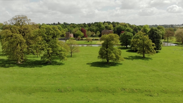 Flight Above Green Fields