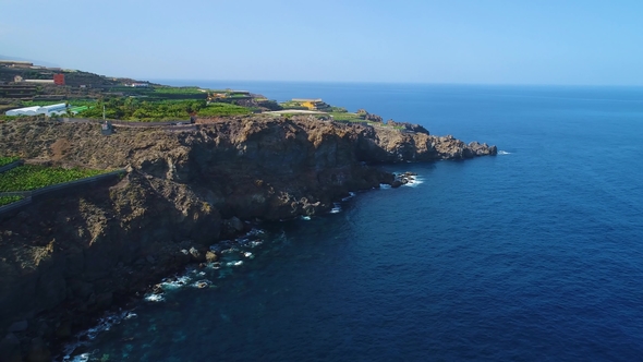 Flight Over Seashore at Tenerife