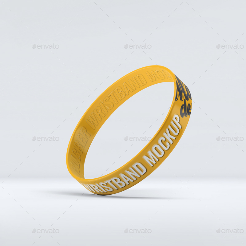 Download Silicone Rubber Wristband Bracelet Mock-Up by L5Design | GraphicRiver