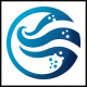 Ocean Water Waves Logo