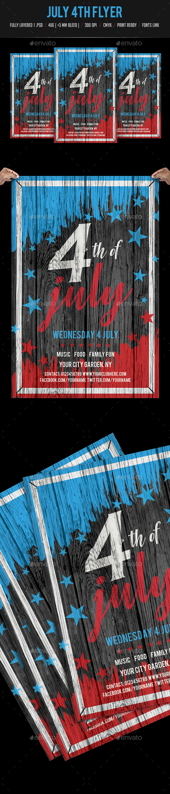 July 4th Flyer Template - Events Flyers