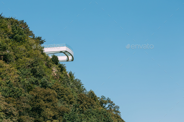 Kutaisi, Georgia. Observation Platform With Clear Floor At Highe - Stock Photo - Images