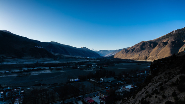 Mountain Valley Light and Shadow