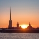 Peter and Paul Fortress Sunset. Saint-Petersburg, Russia - VideoHive Item for Sale