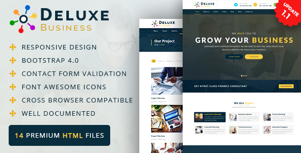 Deluxe Business HTML - ThemeForest 17277355