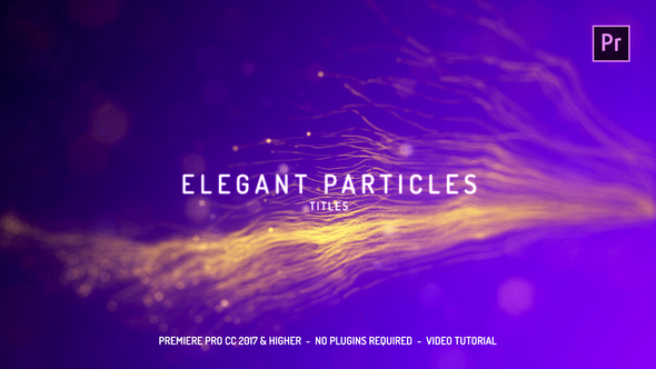 Elegant Particles Titles Mogrt