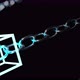 4K Block chain concept. Chains consists of network connections. cryptocurrency blockchain animation - VideoHive Item for Sale