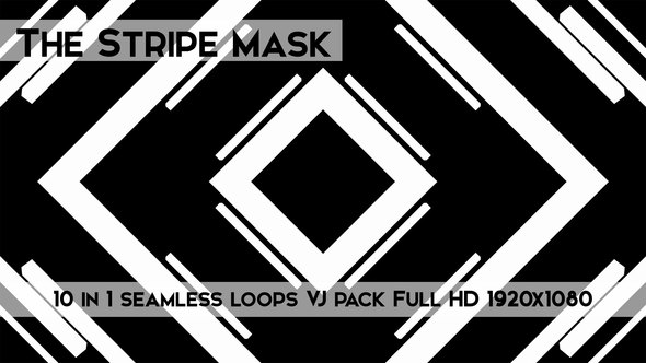 The Stripe Mask Vj Loops Pack