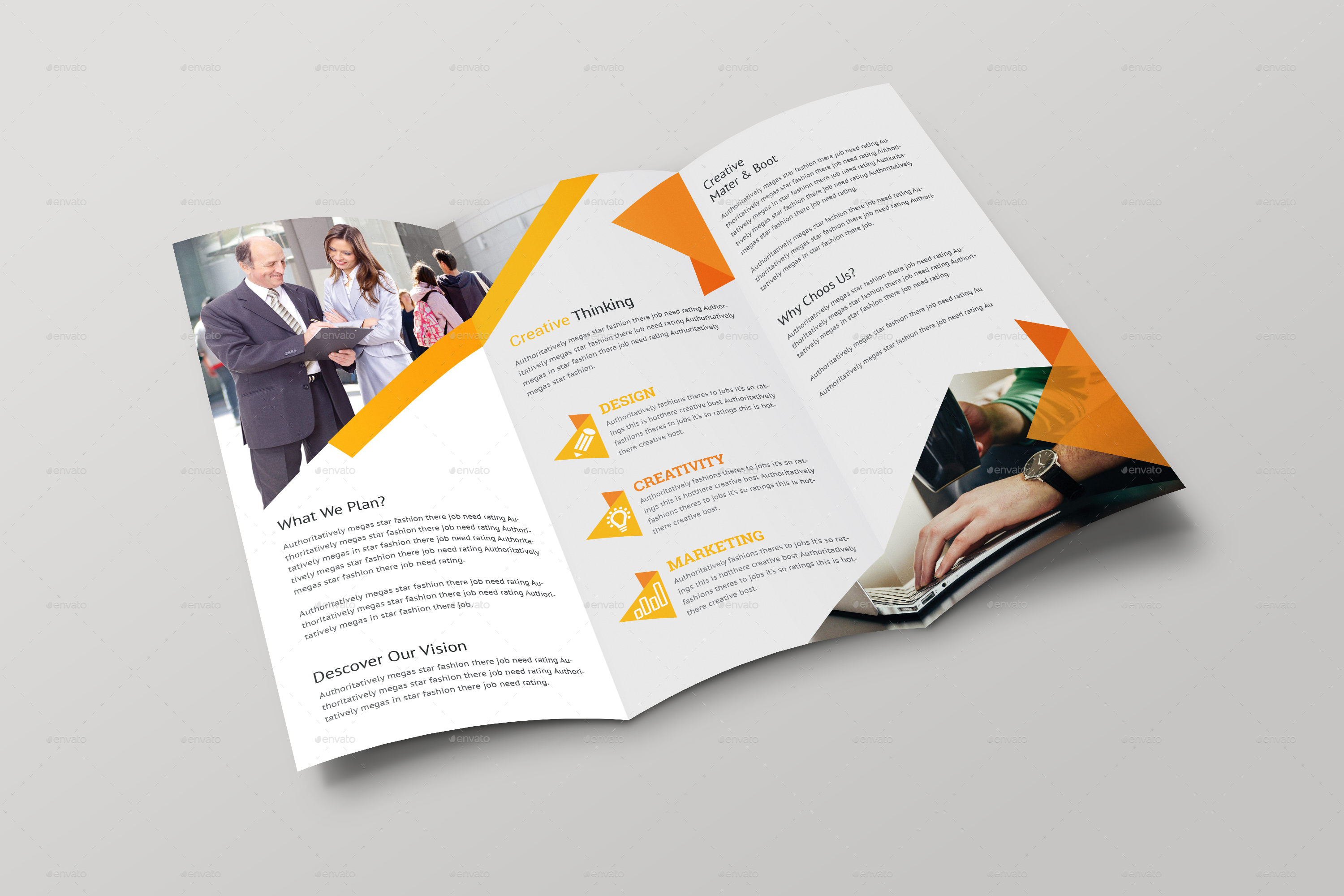 Corporate Trifold Brochure in Brochure Templates - product preview 2
